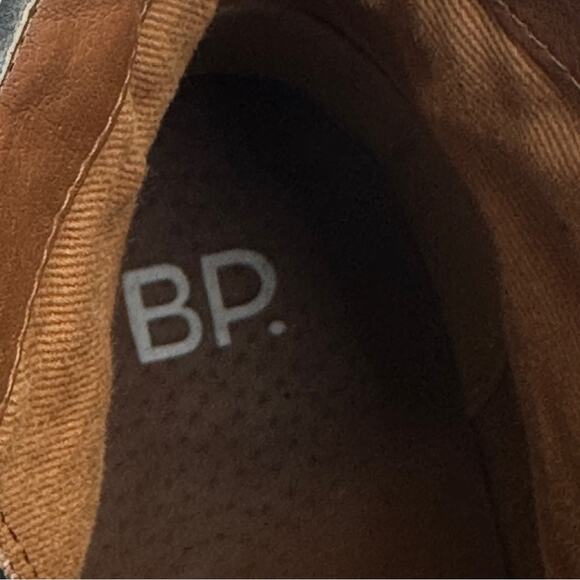 BP -  women's leather booties LANCE ankle side zip leather block heel size US 11 - Picture 6 of 10